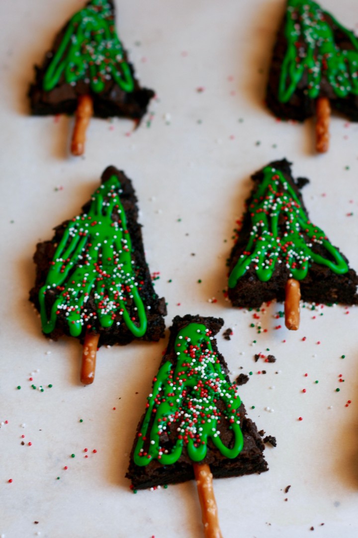 Christmas Tree Brownies Gluten Free