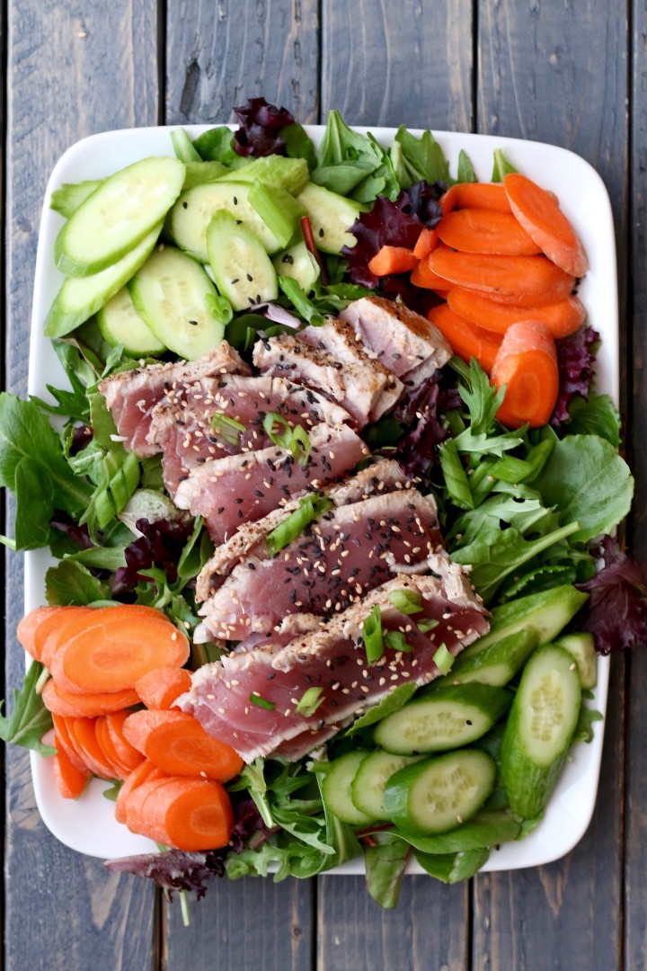 Ahi Tuna Salad -Whole30 Compliant