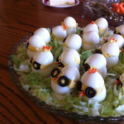Deviled Eggs Hens & Roosters
