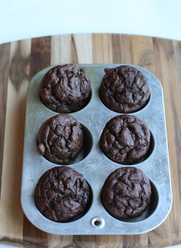 Chocolate Banana Muffins via Jamie's Recipes