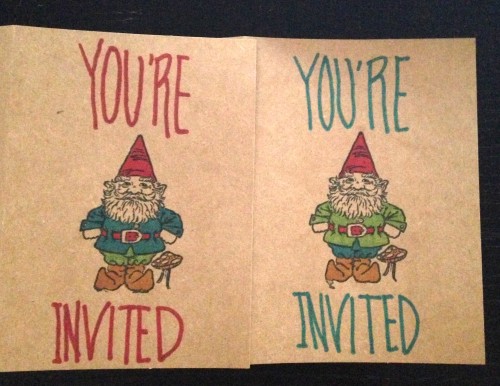 Gnome Invitations | Jamie's Recipes