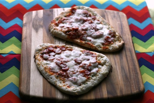 Naan Pizza via Jamie's Recipes