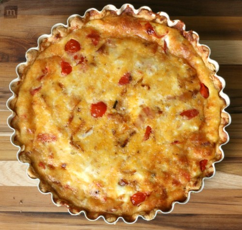 Bacon and Tomato Quiche via Jamie's Recipes