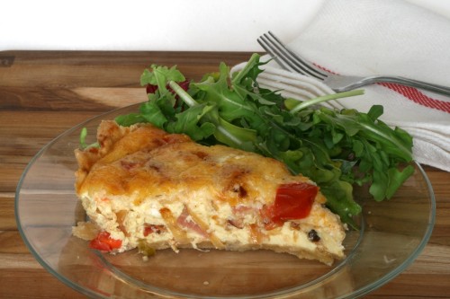 Bacon and Tomato Quiche 