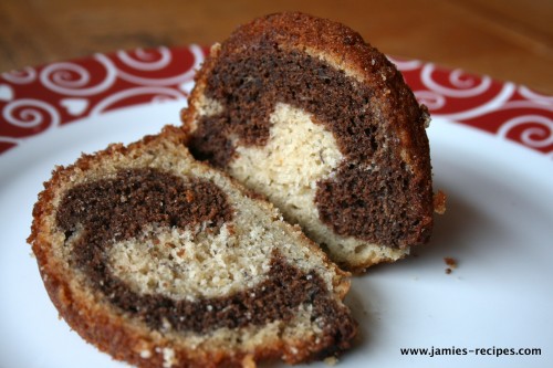 Marbled Chocolate Banana Cake