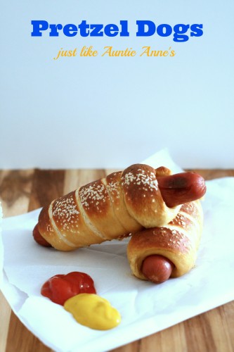 Pretzel Dogs just like Auntie Anne's