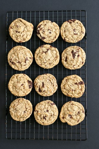 Chocolate Chip Pretzel Toffee Cookies