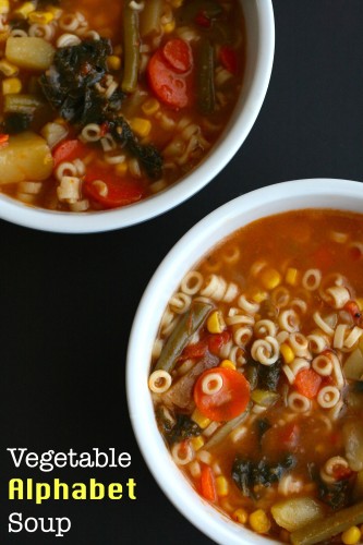 Vegetable Alphabet Soup 