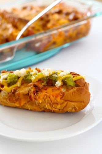 Baked Chili Cheese Dogs