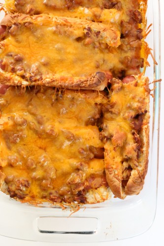 Baked Chili Cheese Dogs --Ready in 20 minutes!