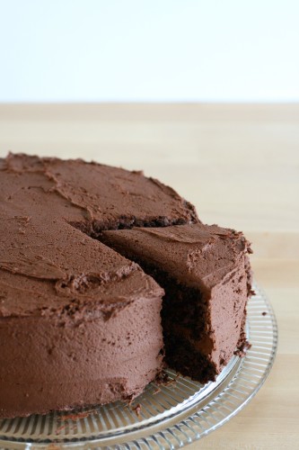 Chocolate Layer Cake with Whipped Chocolate Frosting