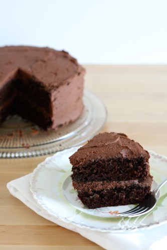 Chocolate Layer Cake with Whipped Chocolate Frosting