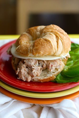 Sun Dried Tomato Chicken Salad Croissant Sandwich