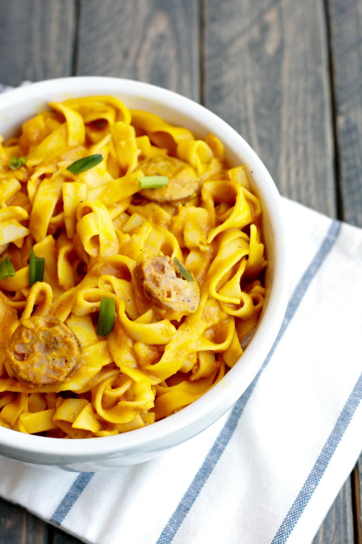 One Pot Cajun Pumpkin Pasta