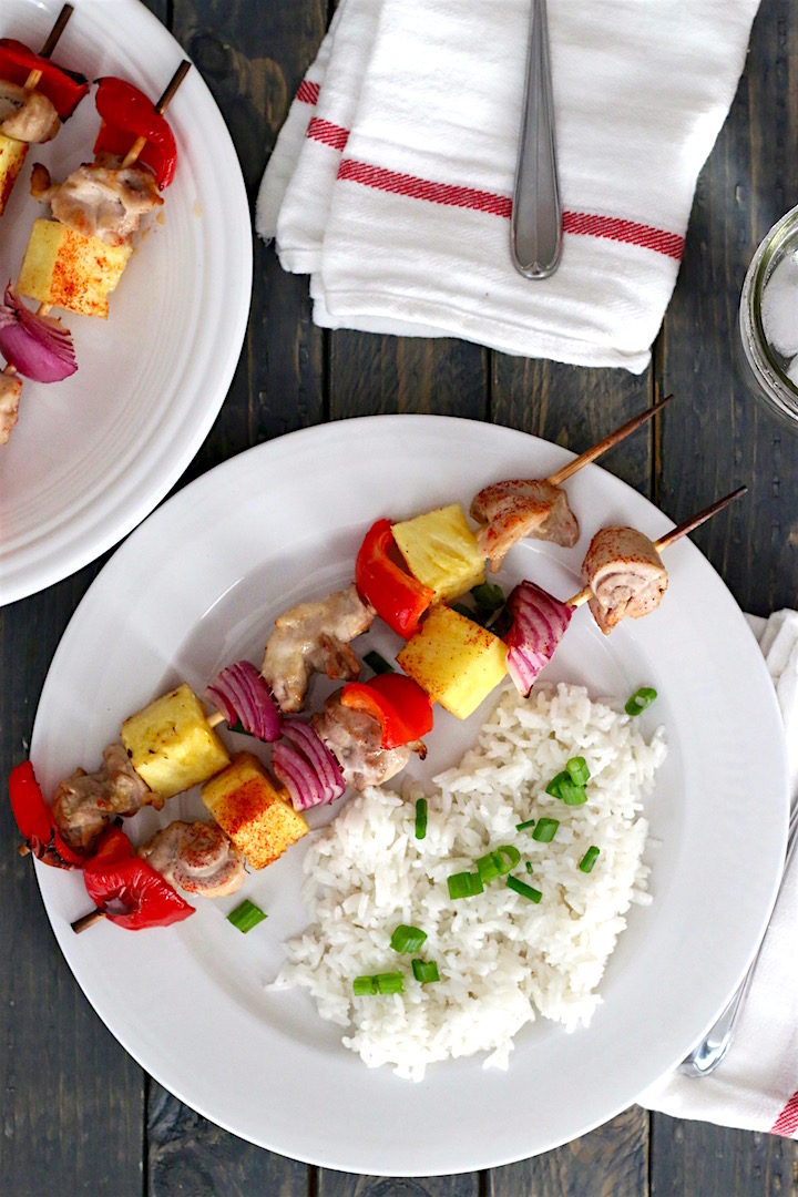 Pina Colada Chicken Kebob