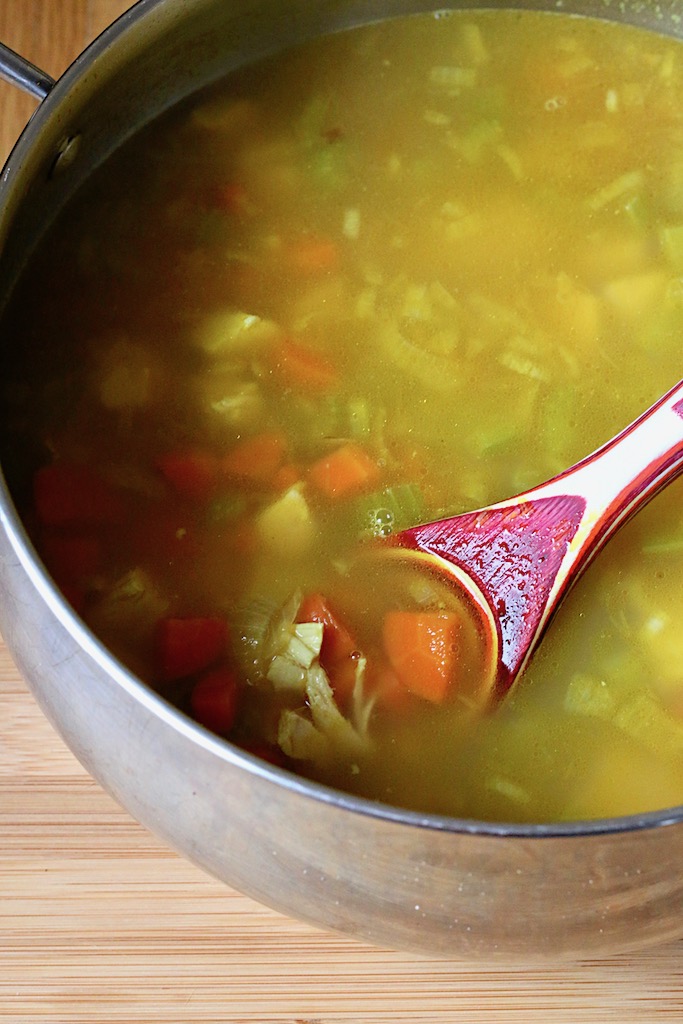 Ginger and Turmeric Chicken Rice Soup