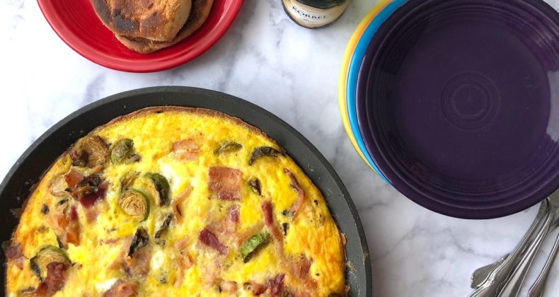 Brussels Sprouts Bacon Frittata